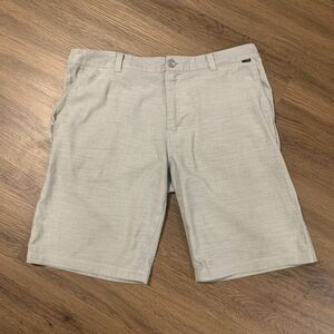 Travis Mathew Beck Shorts Mens Gray 34 Performance Stretch Golf Wicking Casual‎